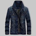 Men's Denim Jacket with Chest Pockets for Autumn