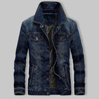 Men's Denim Jacket with Chest Pockets for Autumn