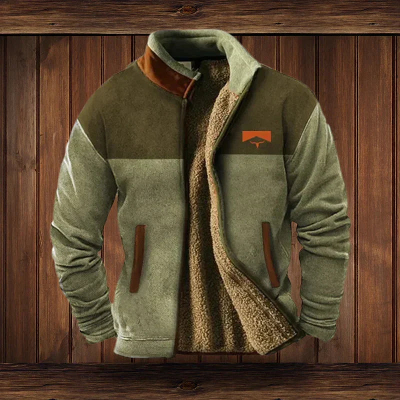 Men's Fleece Jacket for Autumn Winter Outdoor Wear