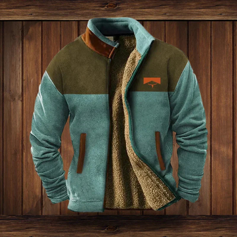 Men's Fleece Jacket for Autumn Winter Outdoor Wear