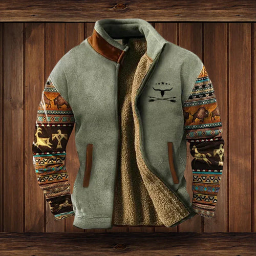 Men's Fleece Jacket for Autumn Winter Outdoor Wear