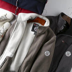 Men's Full-Zip Fleece Jacket for Autumn Winter Wear
