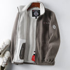Men's Full-Zip Fleece Jacket for Autumn Winter Wear