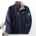 Men's Full-Zip Fleece Jacket for Autumn Winter Wear