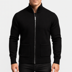 Men's Full Zip Cardigan Sweater for Autumn Winter