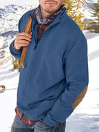 Men's Half-Zip Pullover Sweater for Autumn Wear