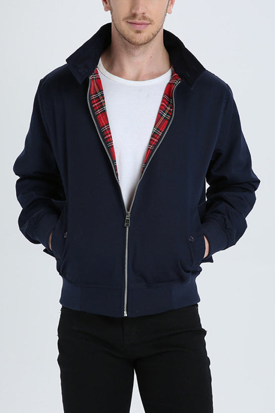Men's Harrington Jacket for Autumn Winter Everyday Wear