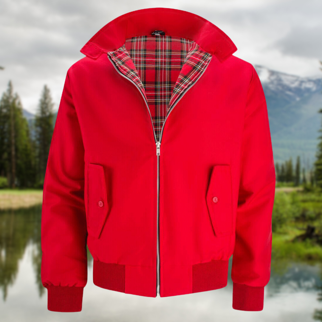 Men's Harrington Jacket for Autumn Winter Everyday Wear
