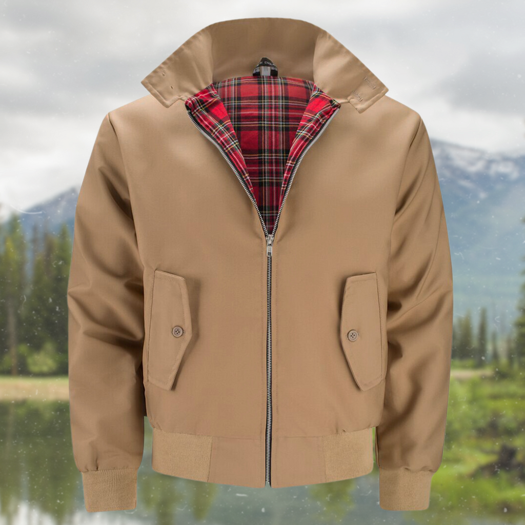 Men's Harrington Jacket for Autumn Winter Everyday Wear