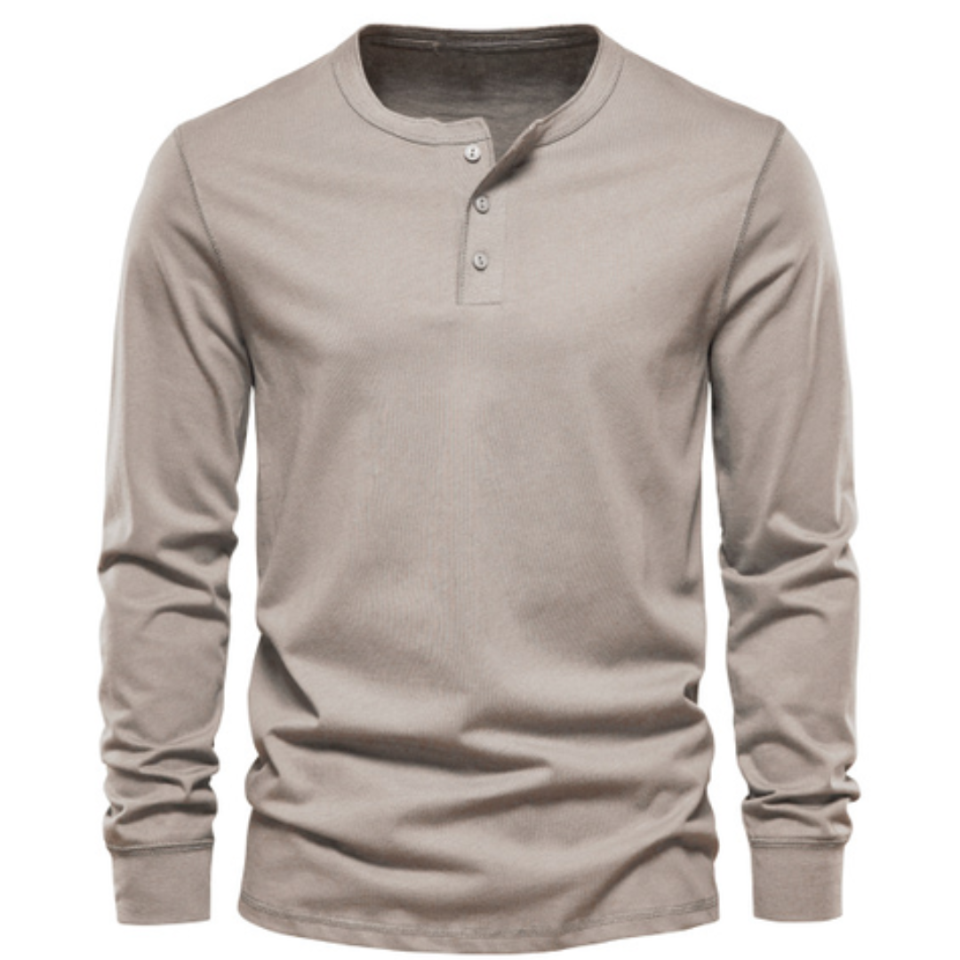 Men's Henley Shirt for Everyday Seasonal Wear