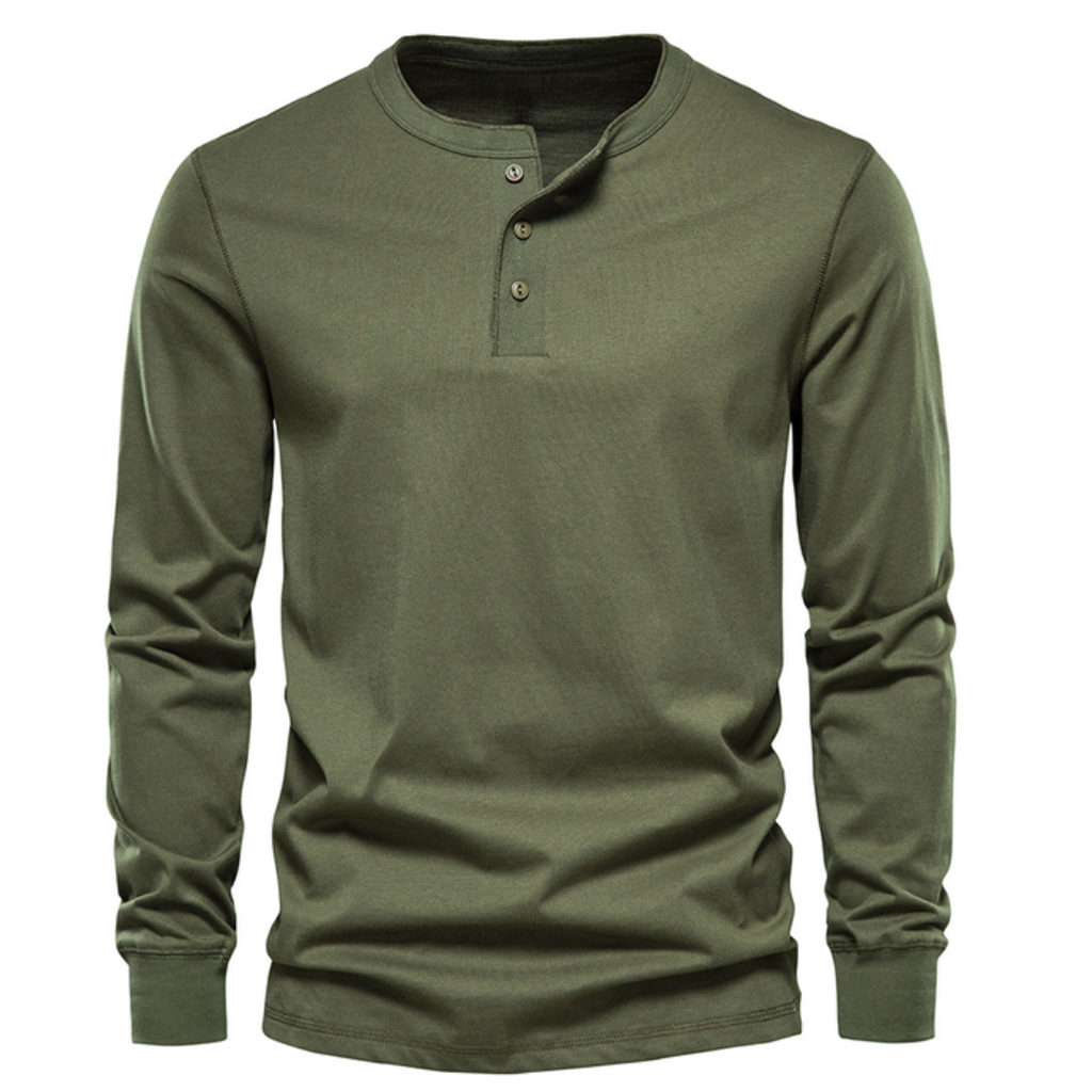 Men's Henley Shirt for Everyday Seasonal Wear