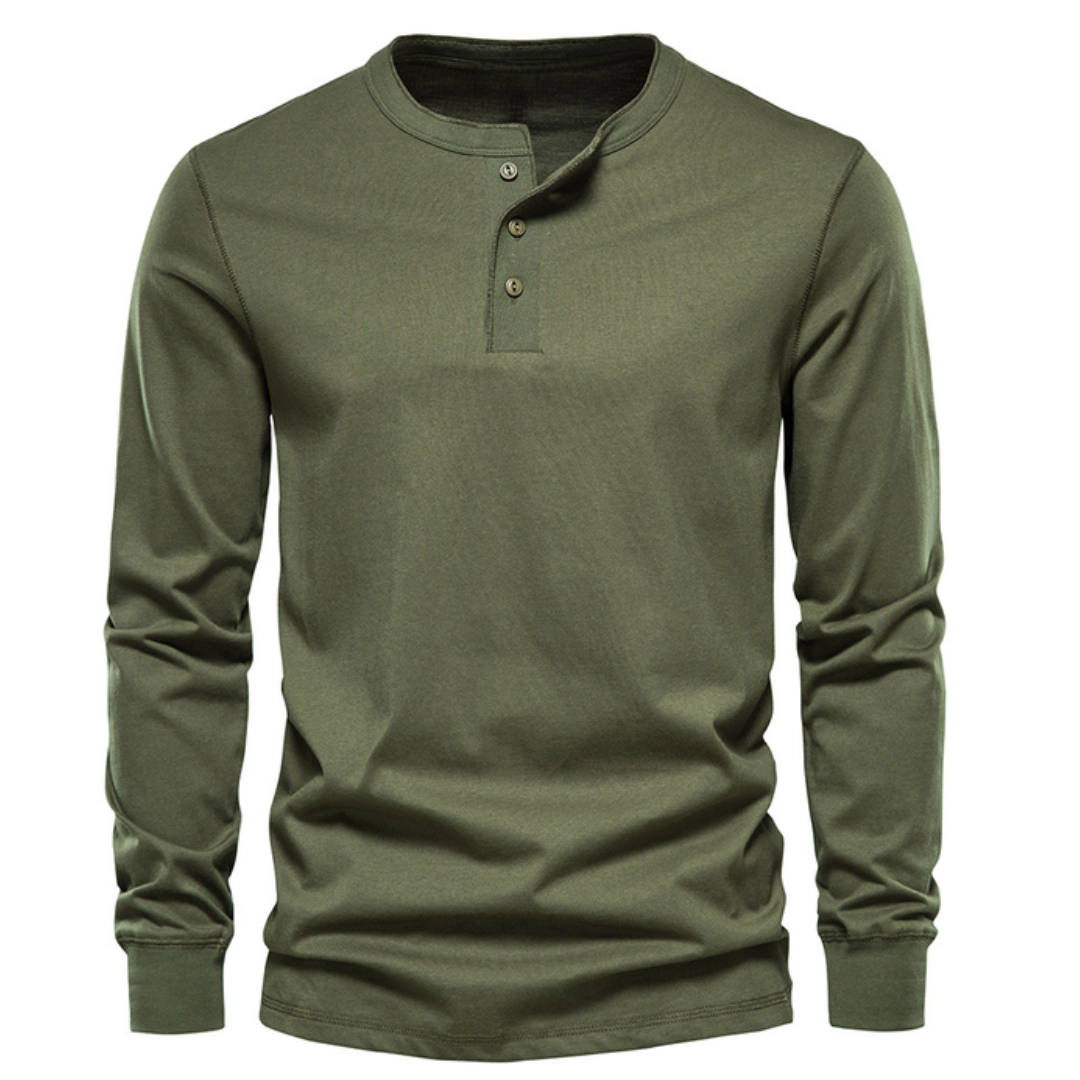 Men's Henley Shirt for Everyday Seasonal Wear