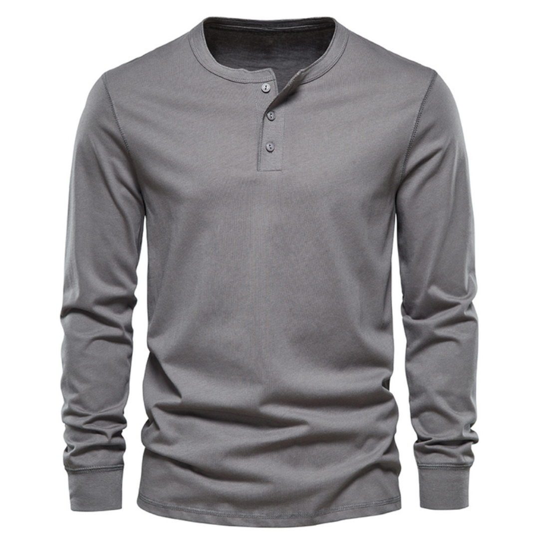 Men's Henley Shirt for Everyday Seasonal Wear