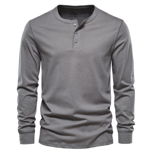 Men's Henley Shirt for Everyday Seasonal Wear