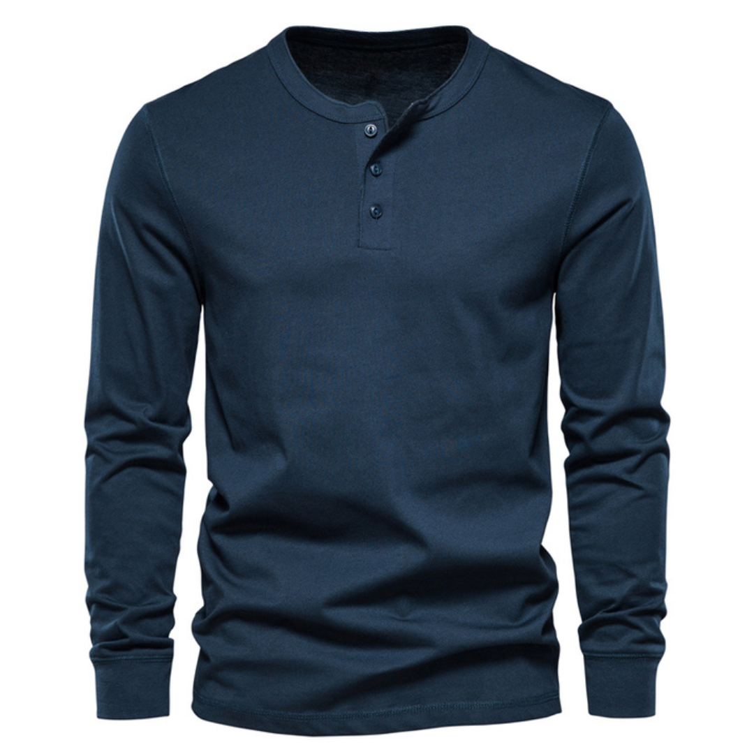 Men's Henley Shirt for Everyday Seasonal Wear