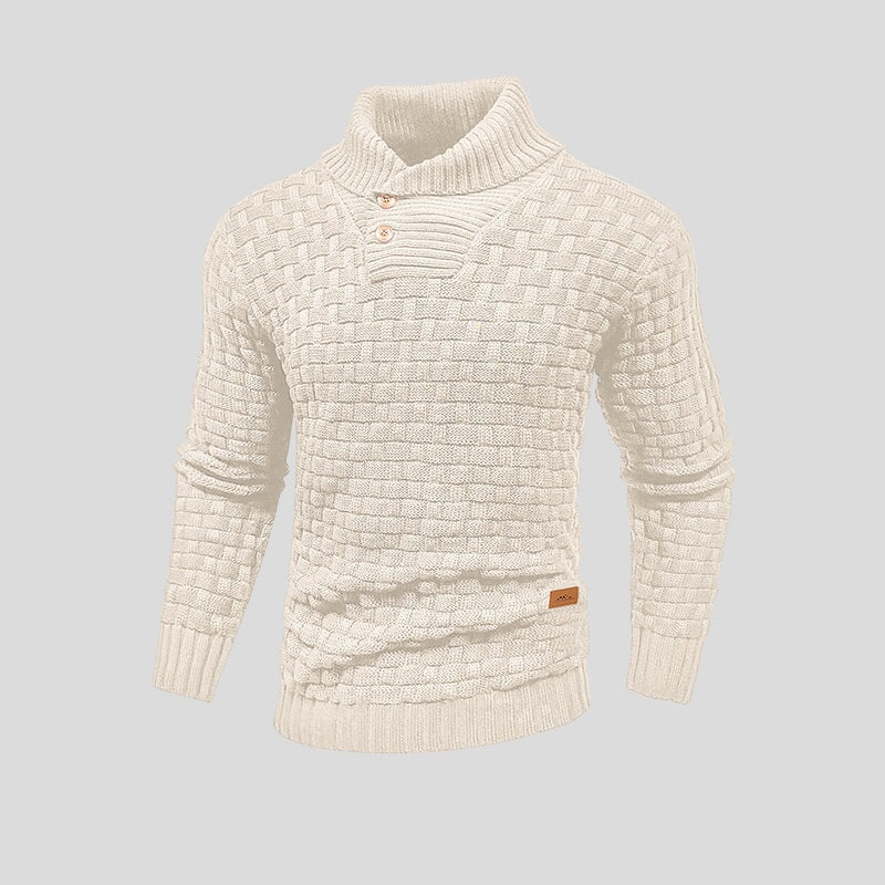 Men's High Neck Sweater for Cooler Days