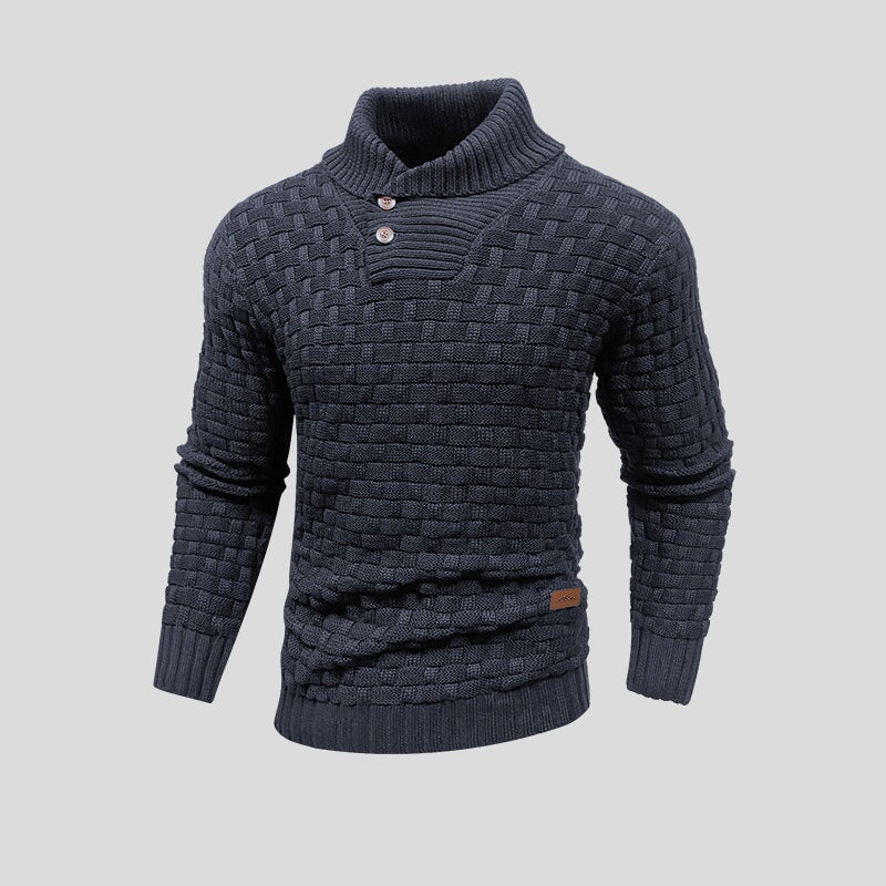 Men's High Neck Sweater for Cooler Days