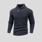 Men's High Neck Sweater for Cooler Days