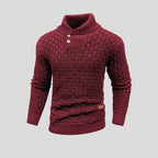 Men's High Neck Sweater for Cooler Days