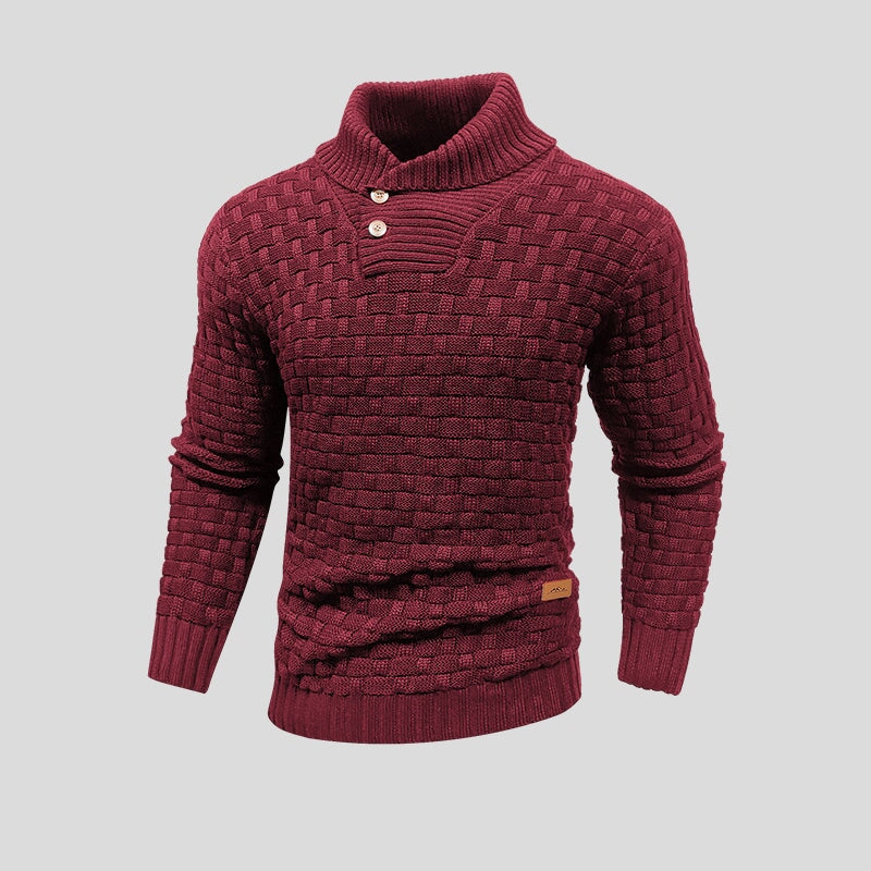 Men's High Neck Sweater for Cooler Days