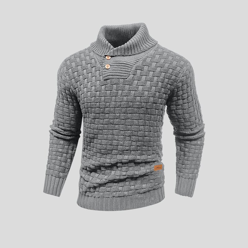 Men's High Neck Sweater for Cooler Days