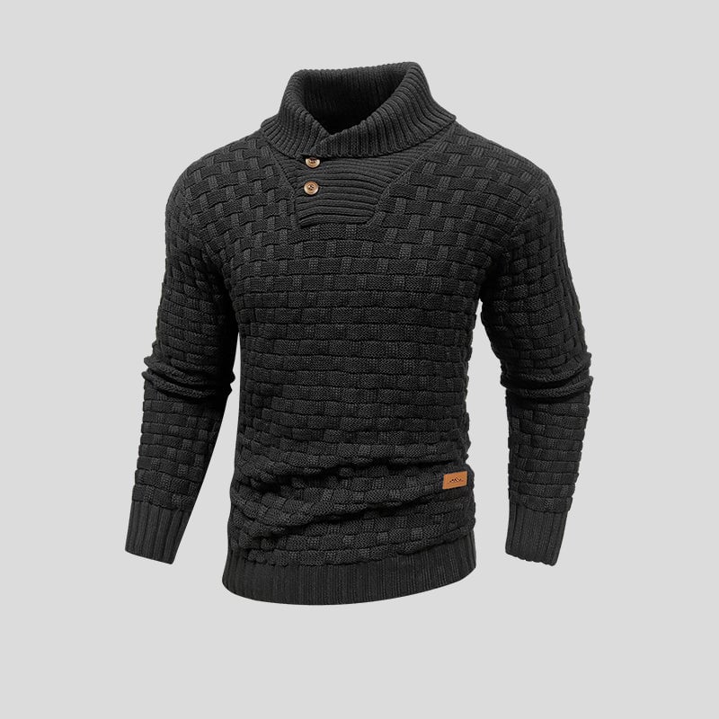 Men's High Neck Sweater for Cooler Days