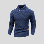 Men's High Neck Sweater for Cooler Days