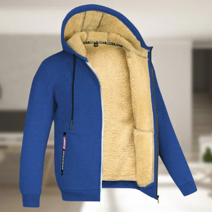 Men's Hooded Jacket for Autumn Winter Outdoor Wear