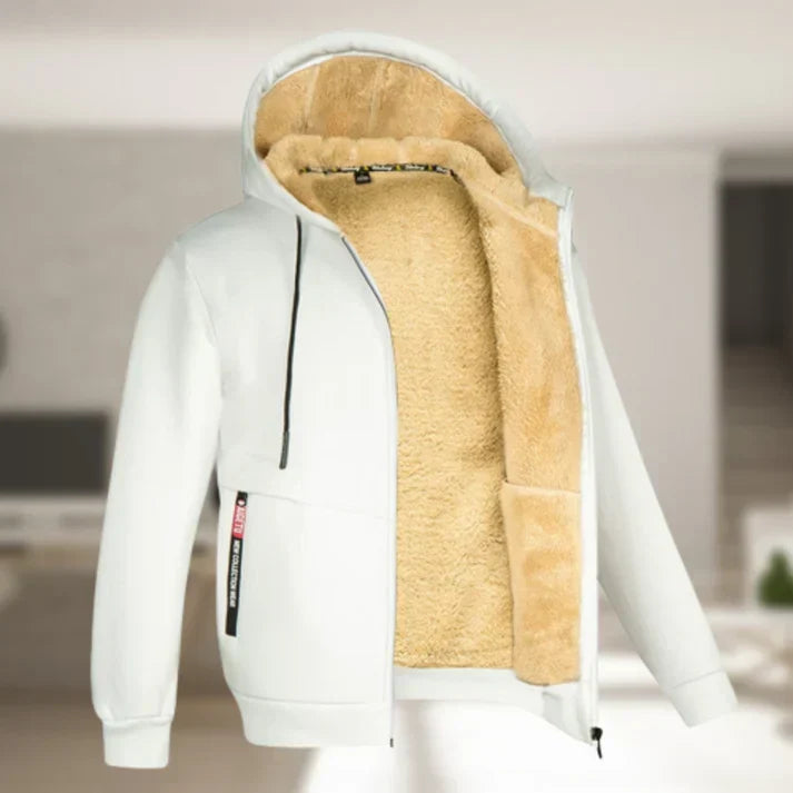 Men's Hooded Jacket for Autumn Winter Outdoor Wear