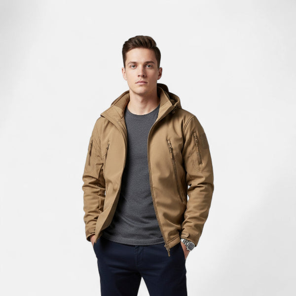 Men's Hooded Jacket for Cooler Outdoor Days