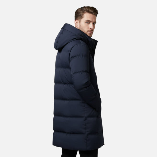 Men's Hooded Puffer Coat for Cold Winter Days