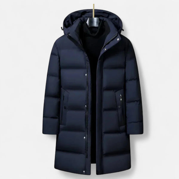 Men's Hooded Puffer Coat for Cold Winter Days