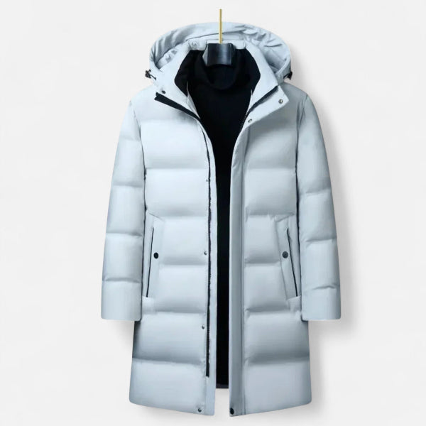 Men's Hooded Puffer Coat for Cold Winter Days