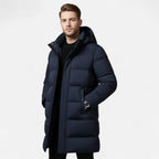 Men's Hooded Puffer Coat for Cold Winter Days