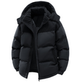Men's Hooded Puffer Jacket for Autumn and Winter
