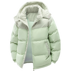 Men's Hooded Puffer Jacket for Autumn and Winter