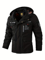 Men's Hooded Utility Jacket for Outdoor Wear