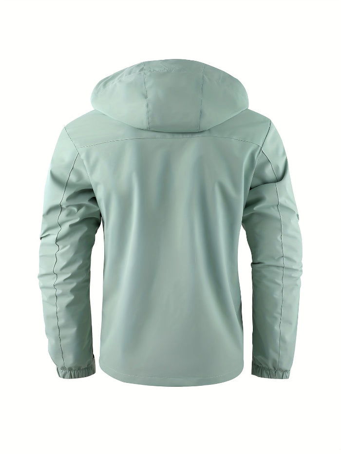 Men's Hooded Utility Jacket for Outdoor Wear