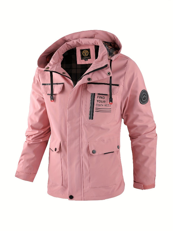 Men's Hooded Utility Jacket for Outdoor Wear