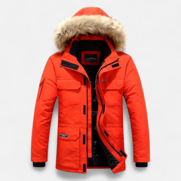 Men's Hooded Winter Coat for Cold Weather