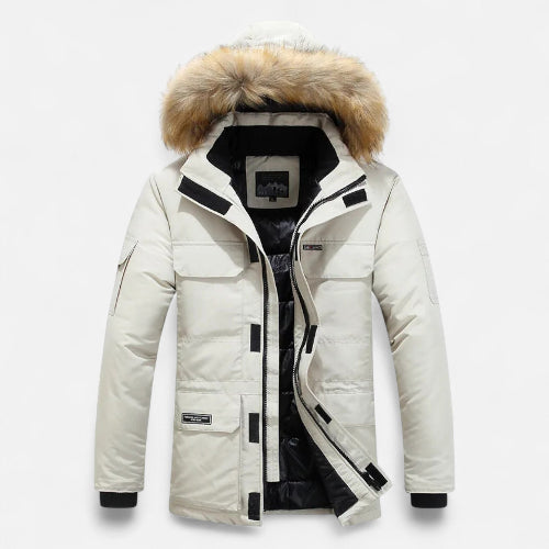 Men's Hooded Winter Coat for Cold Weather