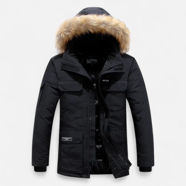 Men's Hooded Winter Coat for Cold Weather