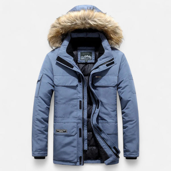 Men's Hooded Winter Coat for Cold Weather