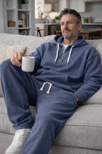 Men's Hooded Zip Front Jogger Set Everyday Wear