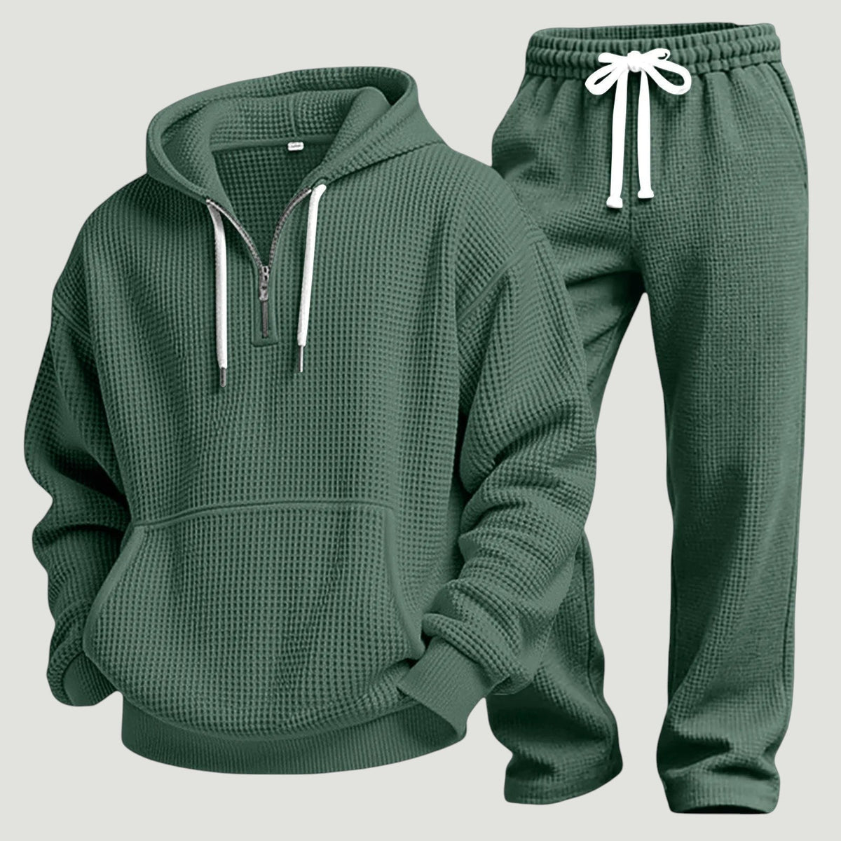 Men's Hooded Zip Front Jogger Set Everyday Wear