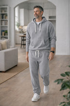 Men's Hooded Zip Front Jogger Set Everyday Wear