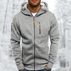 Men's Hooded Zip Jacket for Outdoor Wear