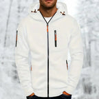 Men's Hooded Zip Jacket for Outdoor Wear
