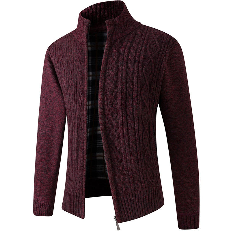 Men's Knit Cardigan for Cooler Seasonal Wear