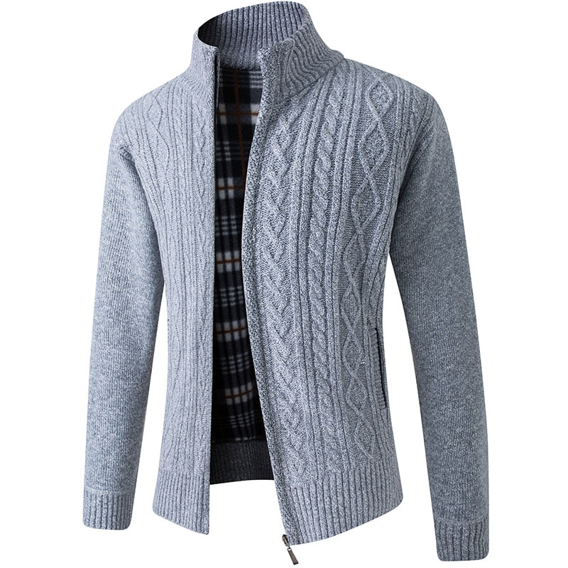 Men's Knit Cardigan for Cooler Seasonal Wear